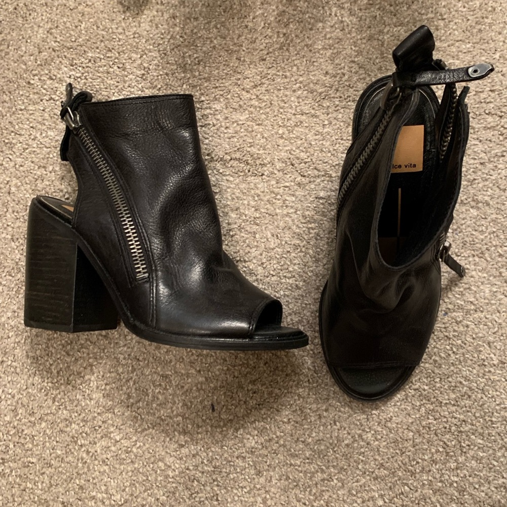 Dolce Vita Peep Toe Block Heels